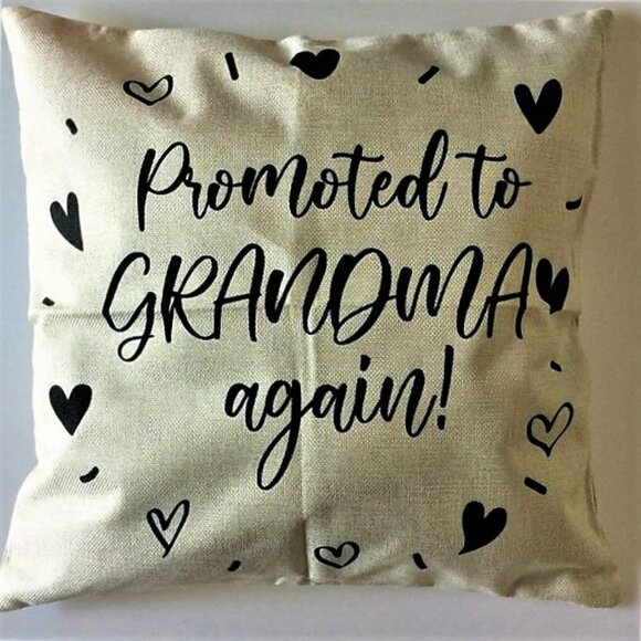 GRANDMA AGAIN RUSTIC PILLOW CASE - Picture 1 of 5